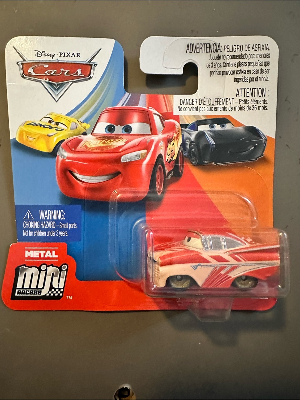 Mattel Cars Metal Mini Racer in Red and White